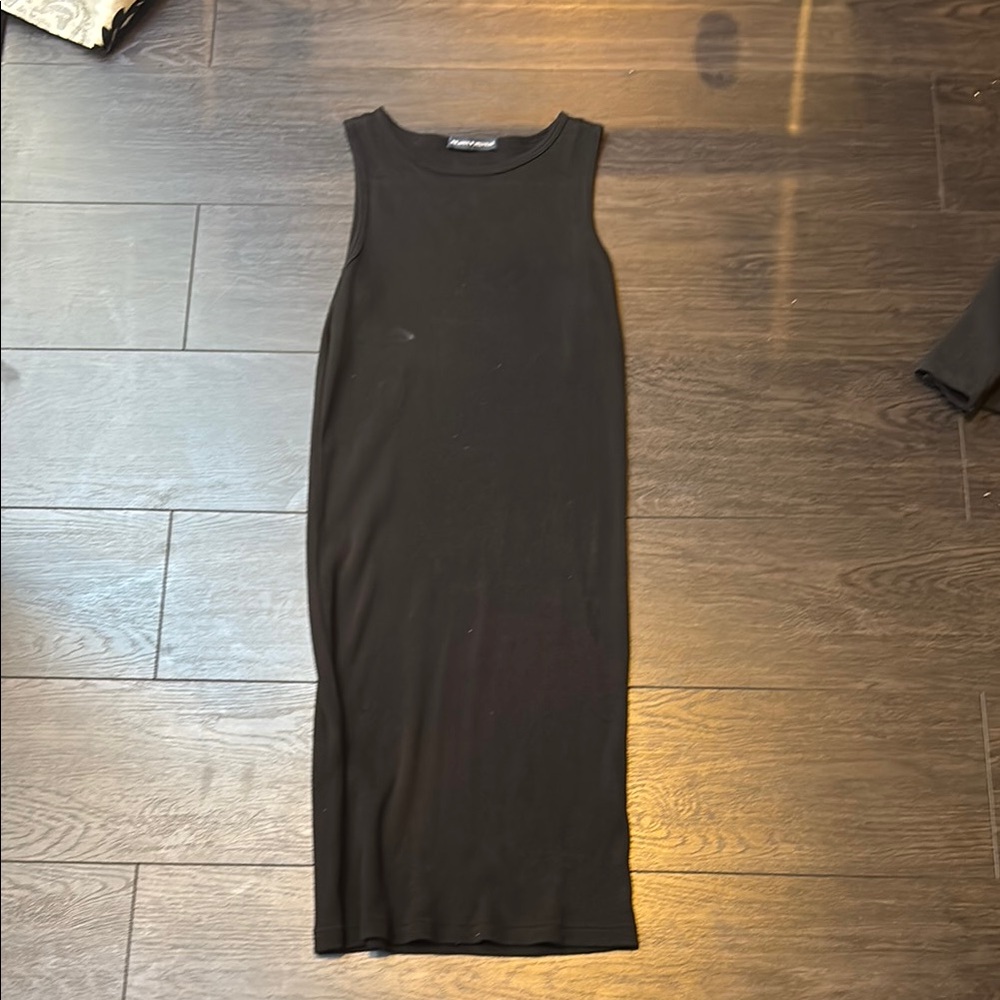 Brandy Melville Black Sheath Midi Dress